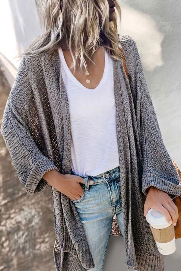 Long Sleeve Knit Cardigan