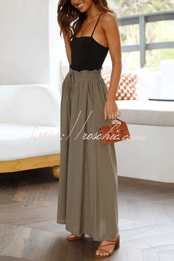 Full of Dreams Pocketed Wide Leg Pants