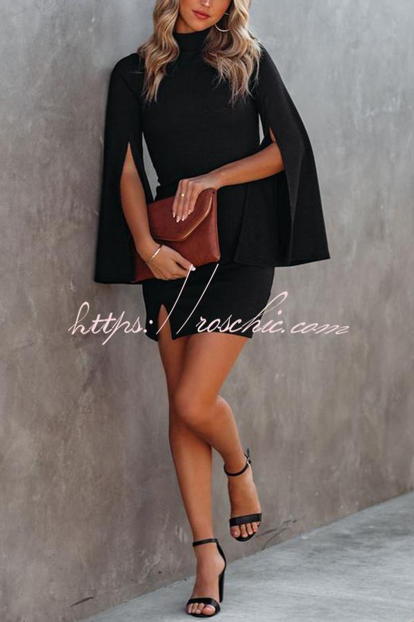 Must Be Love Bell Sleeve Knit Bodycon Dress