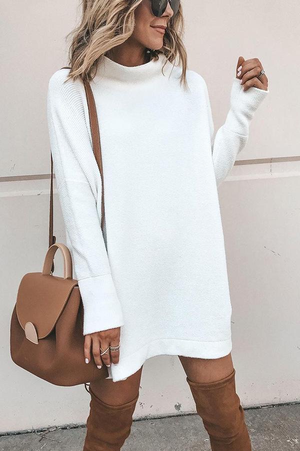 Come My Way Sweater Casual Dress