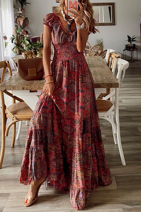 paisley maxi dress Endless Love Story Paisley Maxi Dress – roschic