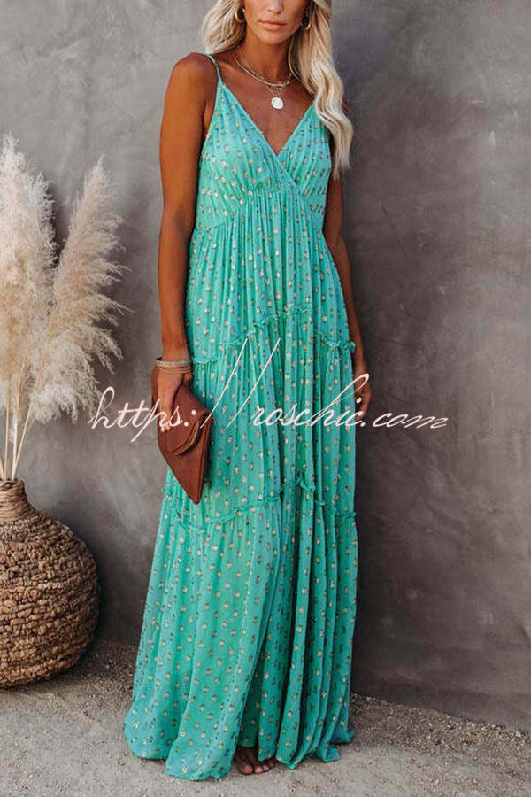 My Fair Lady Adjustable Tiered Maxi Dress