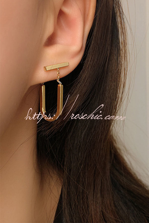 Gold Chain Link Earrings