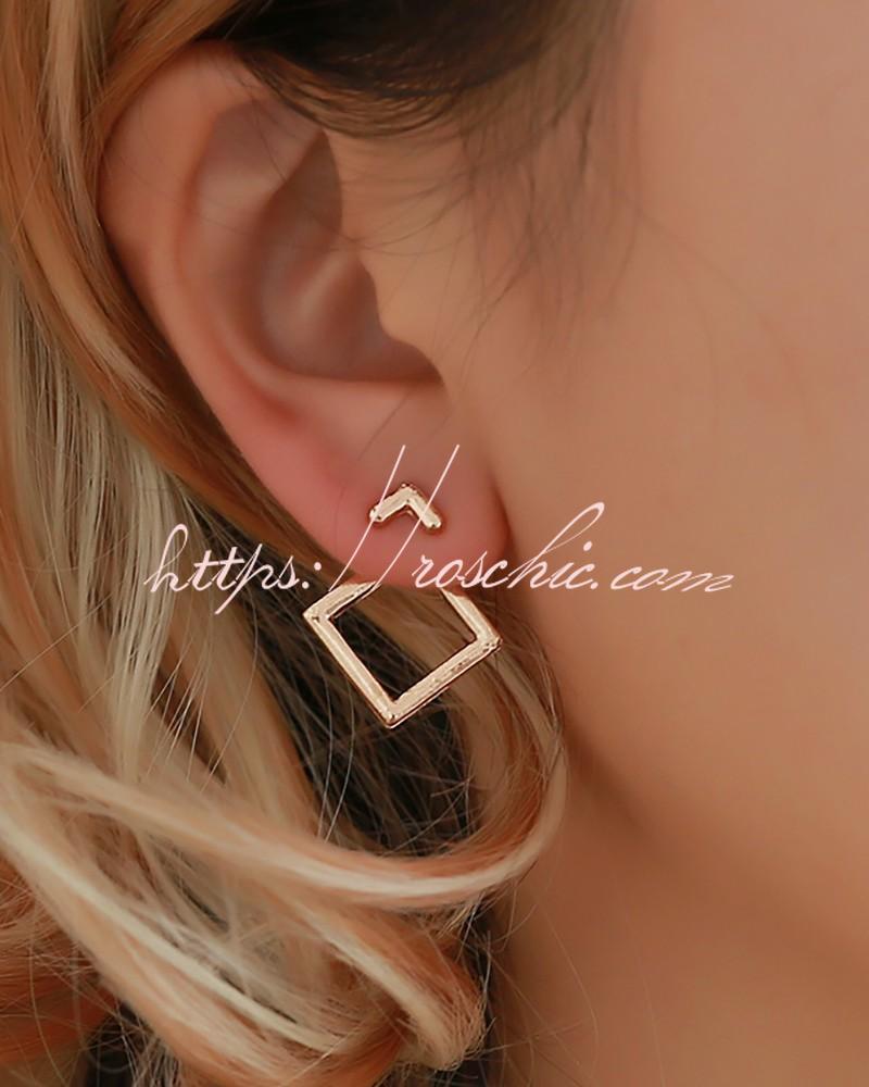 Geometric Pattern Earrings