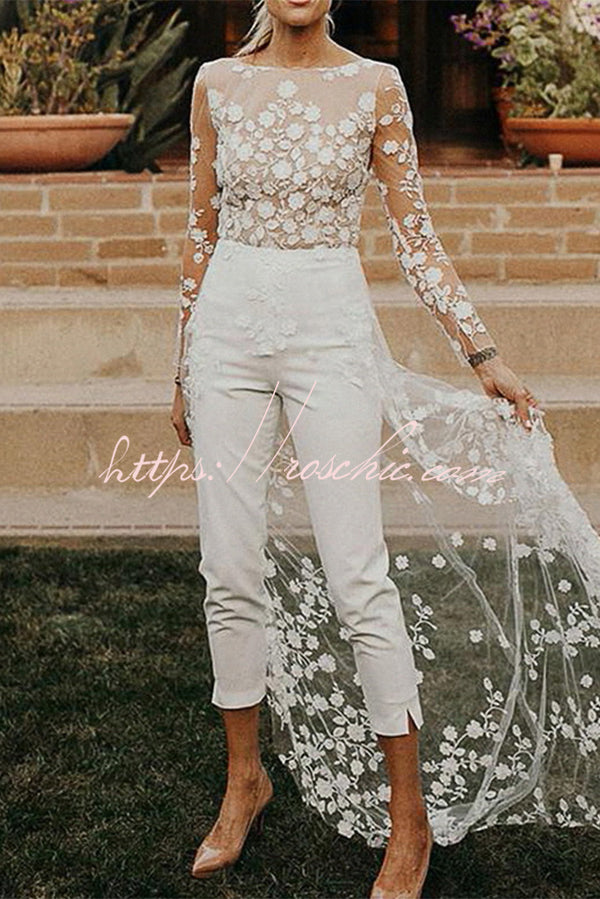 White Wedding Jumpsuit