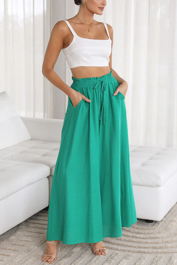 Full of Dreams Pocketed Wide Leg Pants