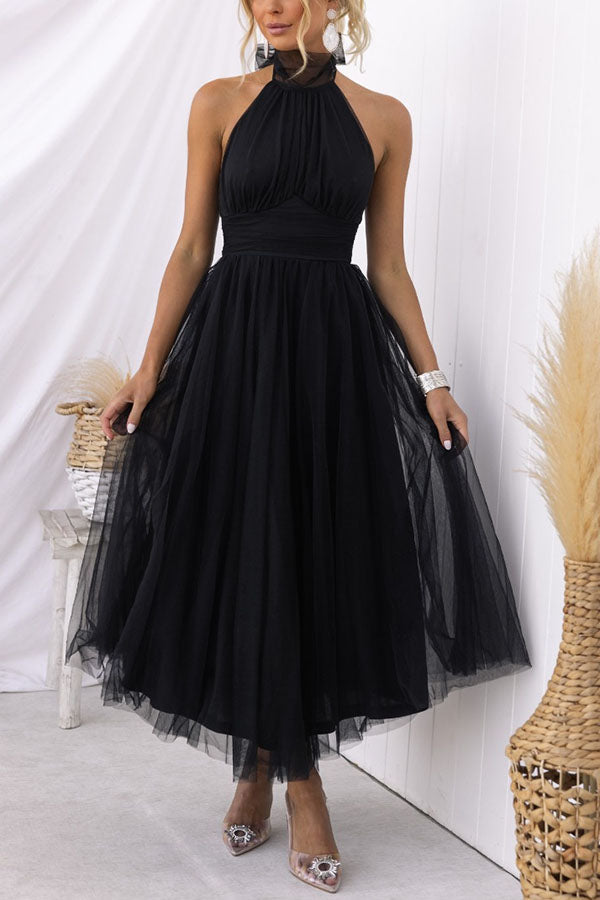 formal New Years Eve Dress Black Sweet Elegant Solid Backless Halter A Line Dresses(Black/M) formal New Years Eve Dress Black Sweet Elegant Solid Backless Halter A Line Dresses(Black/M)